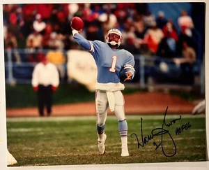 Warren Moon autographed 8x10 signed photo Houston Oilers - Picture 1 of 1