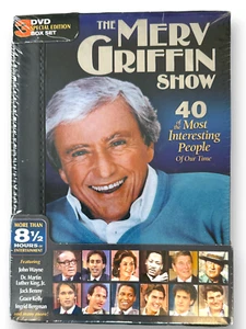 Merv Griffin 40 Most Interesting People Of Our Time - 3 DVD Box Set NEW & SEALED - Imagen 1 de 4