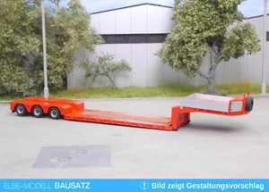 1:87 EM103 Bausatz Tiefbett Auflieger 3achs teleskopierbar für Umbau Eigenbau - Picture 1 of 7
