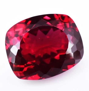 FLAWLESS 15.6 Ct Natural Cushion RED-PINK Ruby CERTIFIED Stunning Loose Gemstone - Picture 1 of 4