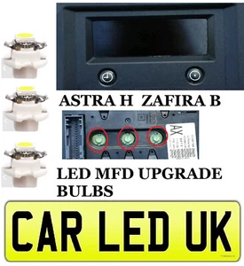 ✅ Vauxhall Zafira B ✅ 3 x LED Upgrade Clock Radio LCD Digital Display Bulbs - Picture 1 of 2