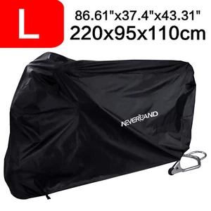 Large Bike Motorcycle Cover Waterproof Moped Outdoor Snow UV Protector Storage - Picture 1 of 11