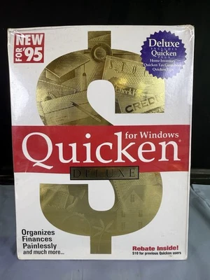 Intuit Quicken Version 4 For Macintosh - Brand New Sealed In Box - 3.5” Floppy - Image 1 of 4