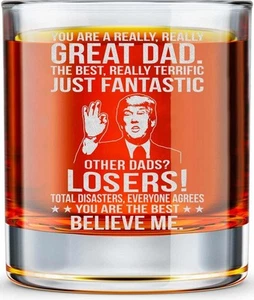 Vaso de whisky Trump | Caimán Alcatraz | Regalo para papá | Regalo divertido - Envío rápido a EE. UU. - Imagen 1 de 1