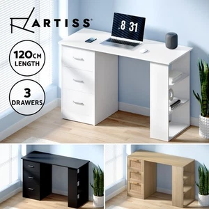 Artiss Computer Desk With Drawers Office Home Workstation PC Laptop Study Table - Picture 1 of 32