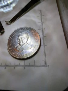 1972 MEXIKO Präsident Garcia MEXIKANER Antik Echt SILBER 25 Pesos Münze Welt  - Bild 1 von 9