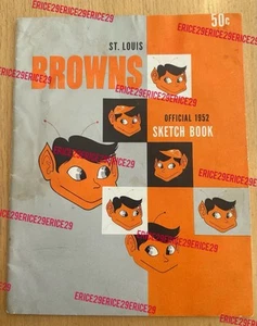 1952 St. Louis Browns Yearbook Satchel Paige Pitcher MLB Major League Baseball - Picture 1 of 13
