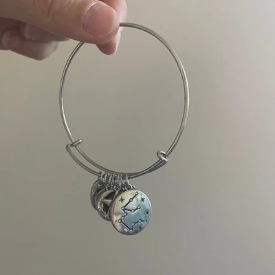 Brazalete Brazalete Constelación Dije Luna Zodiaco Celestial Joyería Plata Y2K Foto 1 de 4