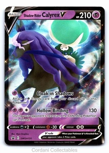 Shadow Rider Calyrex V SWSH131 - SWSH Black Star Promo - Pokemon Card - NM - Foto 1 di 2