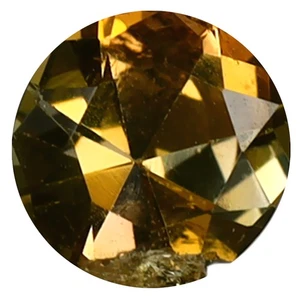 0.85 ct Excellent Round Cut (6 x 6 mm) Unheated / Untreated Yellow Tanzanite - Picture 1 of 1