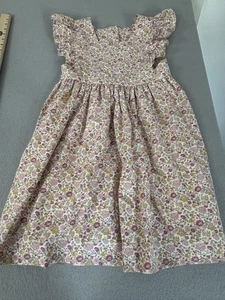 Wren & James Dress Girls 10 Ruffle Sleeve Button Back Floral Vintage Inspired - Picture 1 of 5
