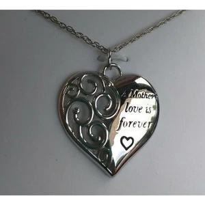 Sterling Silber Mutter Liebe Herz Anhänger Halskette BRILLANZ EDLER SCHMUCK - Bild 1 von 6