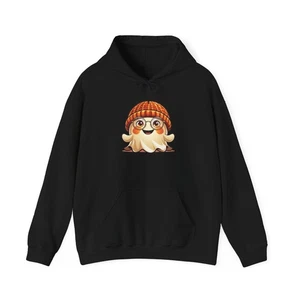 Ghostly Knitted Cap Matching Sweatshirt, Halloween Hoodie for Couples, Halloween - Picture 1 of 17