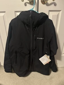Mont-Bell Powder Glide Mountain Parka Down Large Black NWT Gore Tex - Picture 1 of 5