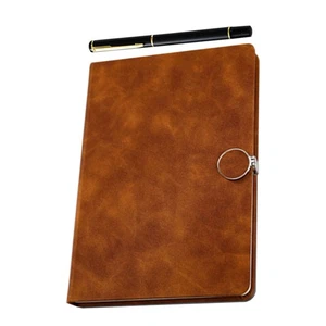 1 Set Simple Writing Notebook Daily Notebook Imitation Notepad with Pen - Picture 1 of 12