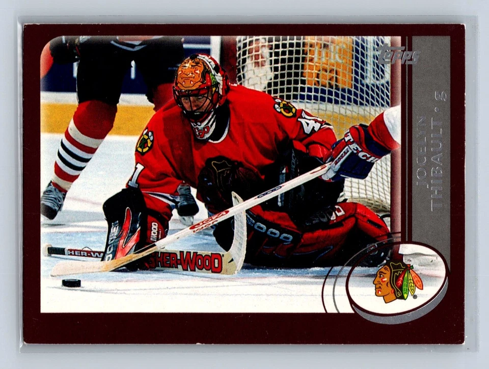 2002-03 Topps #222 Jocelyn Thibault Chicago Blackhawks - NM - Image 1 of 2