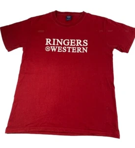 Ringers Western Unisex Red 100% Cotton T shirt Size L - Picture 1 of 11
