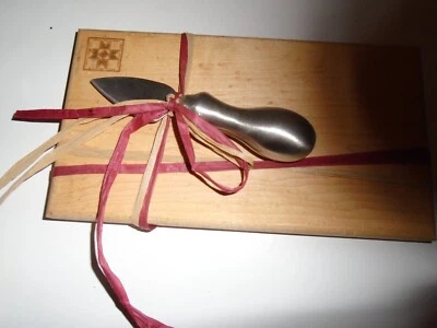 Vermont Butcher and Board Co. Hecho a Mano + Cuchillo de Servidor Tablero de Queso Nuevo Regalo Foto 1 de 4
