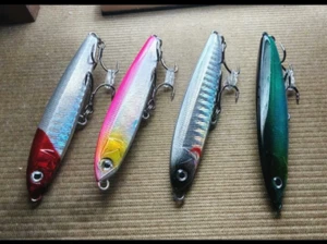 4PCS Fishing Minows Casting Lures Sinking Pnecils Long Casting Lures 18g - Picture 1 of 3
