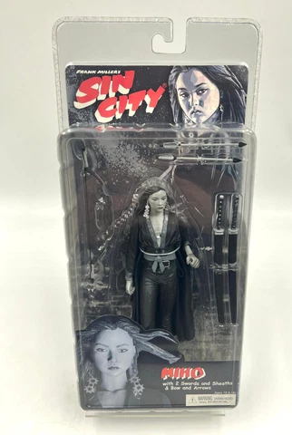 Sin City MIHO Black & White NECA Variant 7-Inch Action Figure 2005 MISB Cover
