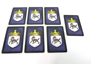 Game of Thrones The Board Game Replacement Set of 7 House Cards House Stark - Picture 1 of 3