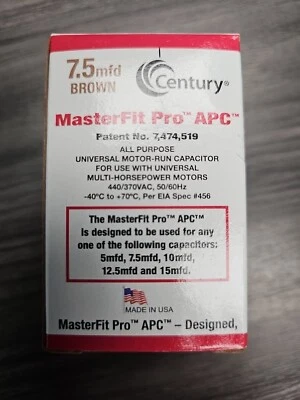 AMRAD MasterFit Pro APC Capacitor 5 mfd, 7.5 mfd, 10 mfd, 12.5 mfd, 15 mfd