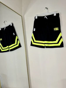 Black & Neon Yellow Shorts NBA Children’s Large  - Picture 1 of 2