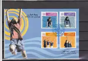 Qatar Olympics and Paralympics sports gymnastics swimming FDC 2007 - Picture 1 of 1