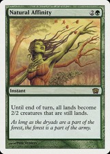 Natural Affinity 8th Edition NM Green Rare MAGIC THE GATHERING CARD ABUGames