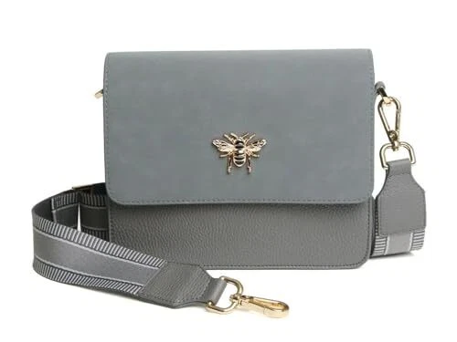 ALICE WHEELER LONDON Alice Wheeler Vegan Leather Mini High-bury Crossbody Bag Bee Highbury