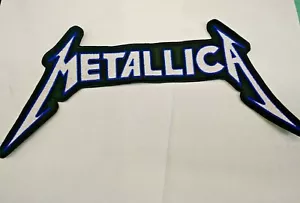 METALLICA Logo RÜCKSEITE AUFNÄHER bestickt NEU Metallica Thrash Metal USA Verkäufer - Bild 1 von 3