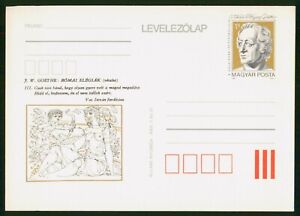 MayfairStamps Hungary J W Goethe Writer Mint Stationery Card wws_59367