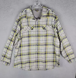 Eddie Bauer Travex Flannel Shirt Mens 2XL Long Sleeve Button Down Plaid - Picture 1 of 7