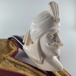 XLarge Grandvizier Meerschaum Pipe hancarved block meerschaum by CPW Pipes #5173 - Picture 1 of 8