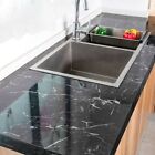 Removable and Durable Black Marble Self Adhesive Wall Stickers 5m Long