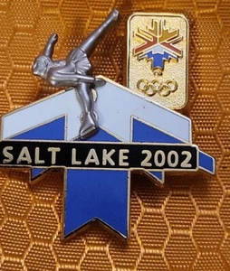 Salt Lake 2002 Winter Olympics skater Pin Enamel Aminco 3D.  E 192 - Picture 1 of 5