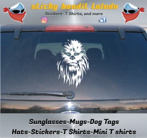 Chewbacca Star Wars Wookie 7 Zoll Fenster Vinyl Aufkleber Aufkleber - Bild 1 von 6