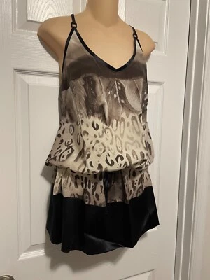 Vestido corto La Perla LuLu L seda quimise cordón cintura Foto 1 de 3