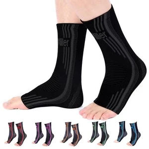 Ankle Brace Compression Sleeve – Toeless Neuropathy Socks 20-30 mmHg Plantar ... - Picture 1 of 6