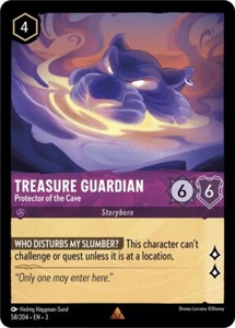 Treasure Guardian Protector of Non-Foil Disney Lorcana 58/204 Into The Inklands - Picture 1 of 1