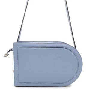 Delvaux Pin Crossover Shoulder Bag Calf Leather Blue AA0575BJD0 - Picture 1 of 16