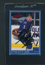 1995/96 Bowman #163 Ken Klee Capitals Signed Auto *D6892
