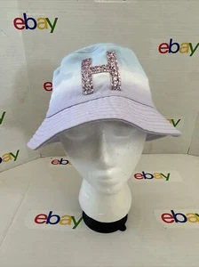 Justice Girls Tie Dye One Size Bucket Hat letter H - Picture 1 of 4