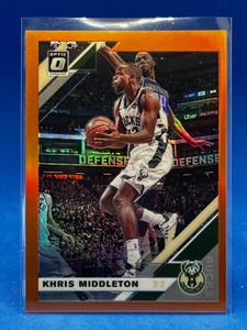 2019-20 Panini Donruss Optic Orange Prizm /199 Khris Middleton #71 Bucks