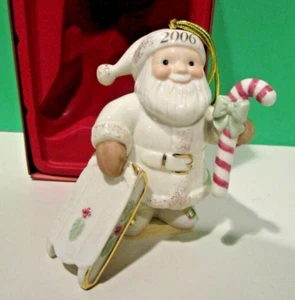 Lenox 2006 Annual SANTA Ornament -- -- Santa's Sledding Holiday -- -- NEU in OVP - Bild 1 von 7