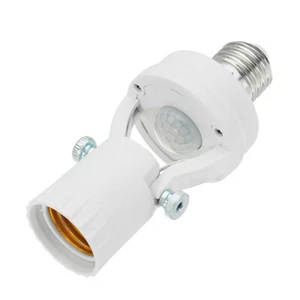 PIR Motion Sensor Light Socket - 180 Degree Rotatable E26/27 Smart Screw Bulb - Picture 1 of 8
