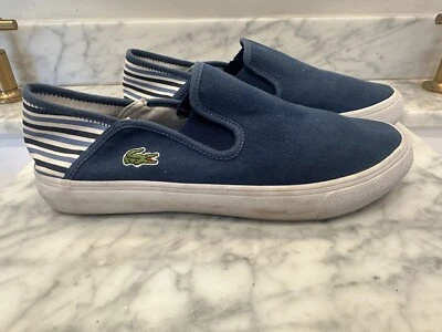 Mocasín de lona sin cordones Bellevue para niños (talla 6) Lacoste Foto 1 de 4