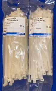 THOMAS&BETTS TY200-120-100 Kabel-/Reißverschlussbinder 220 mm x 7,6 mm NAT 2 x 100er Pack - Bild 1 von 2