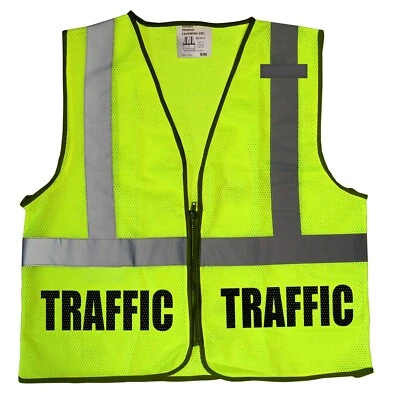 Traffic Control Safety Vest with Reflective Logos Front and Back, Type R Class. - Image 1 of 2
