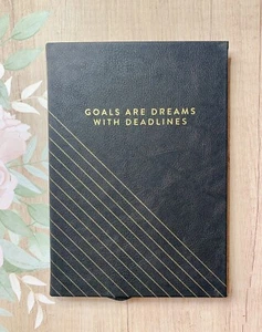 Eccolo A5 Guided Goal Journal Notizbuch Arbeitsbuch 176 linierte Seiten Hardcover foliert - Bild 1 von 12